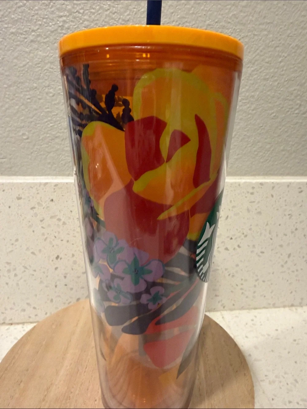 Starbucks Summer 2022 Tropical Orange Cold Cup Tumbler (24oz Venti) NWT